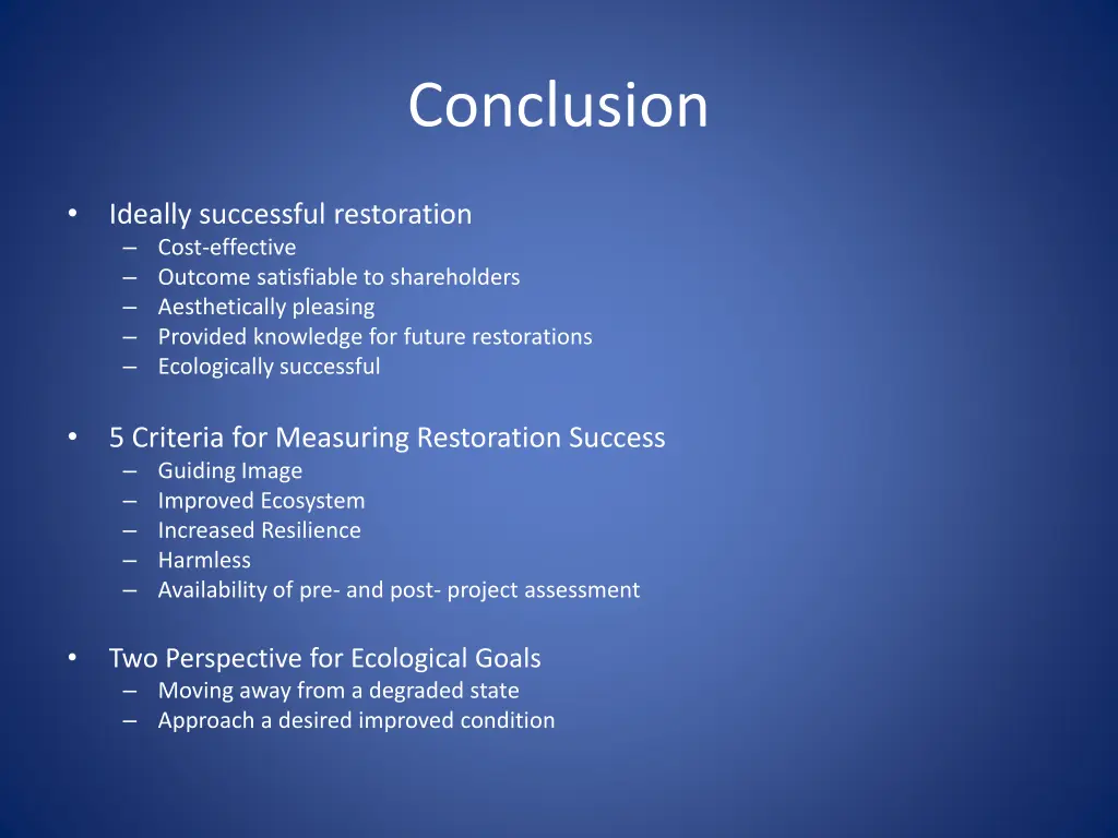 conclusion