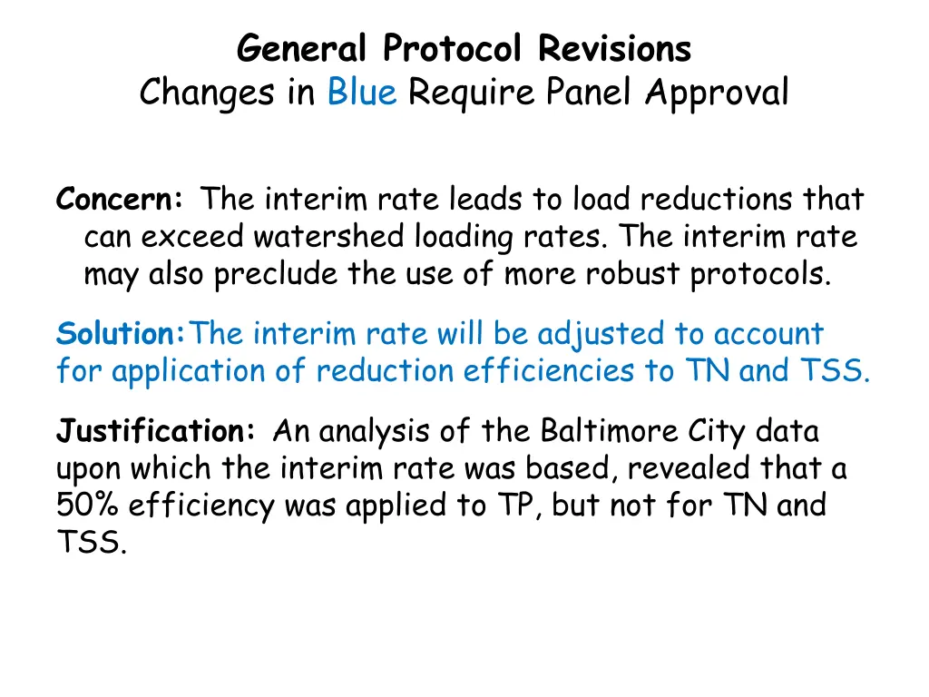 general protocol revisions changes in blue 1