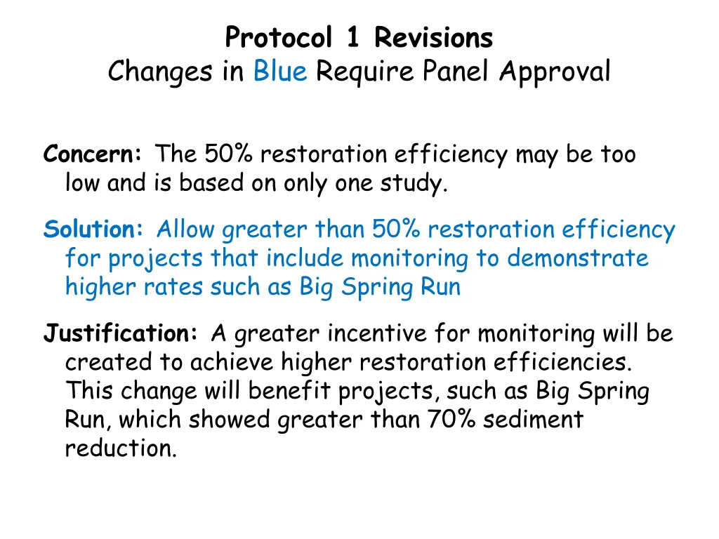 protocol 1 revisions changes in blue require 1
