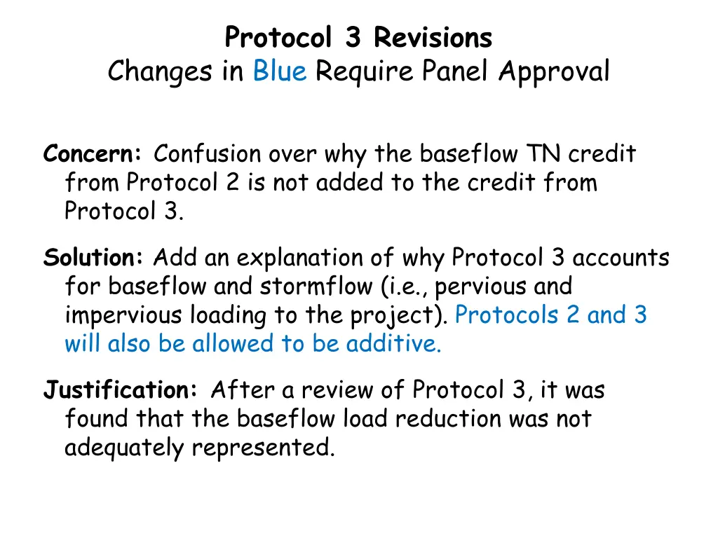 protocol 3 revisions changes in blue require 2