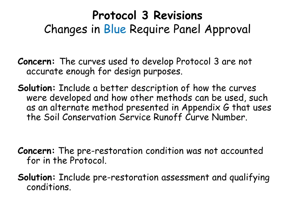 protocol 3 revisions changes in blue require
