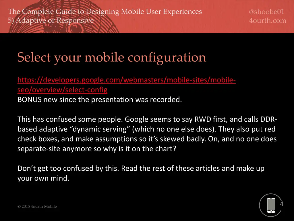 select your mobile configuration
