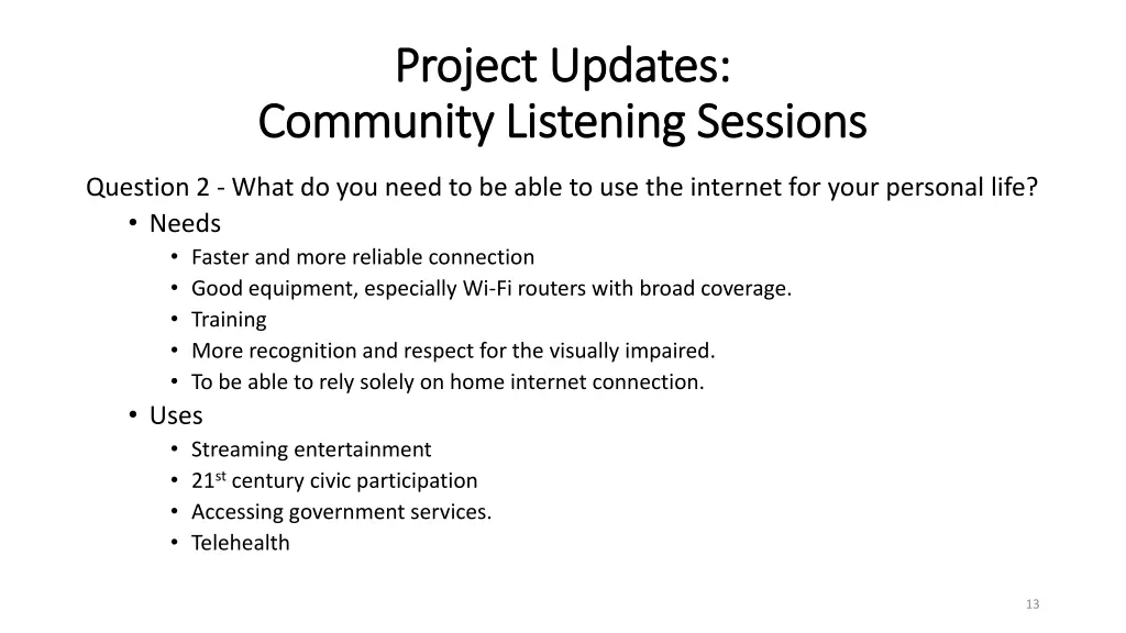 project updates project updates community 2