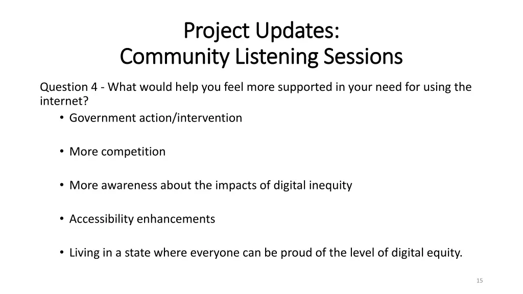 project updates project updates community 4
