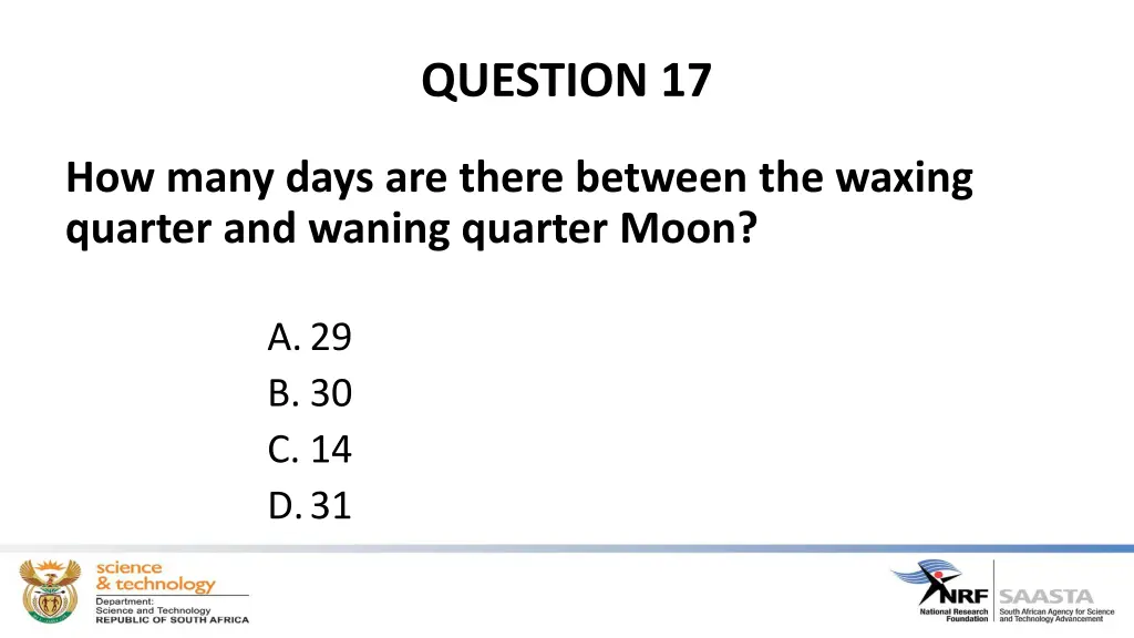 question 17