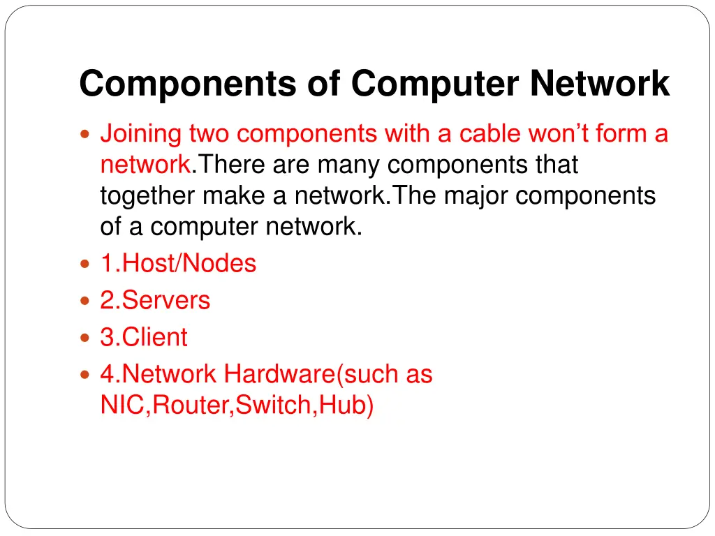 components of computer network