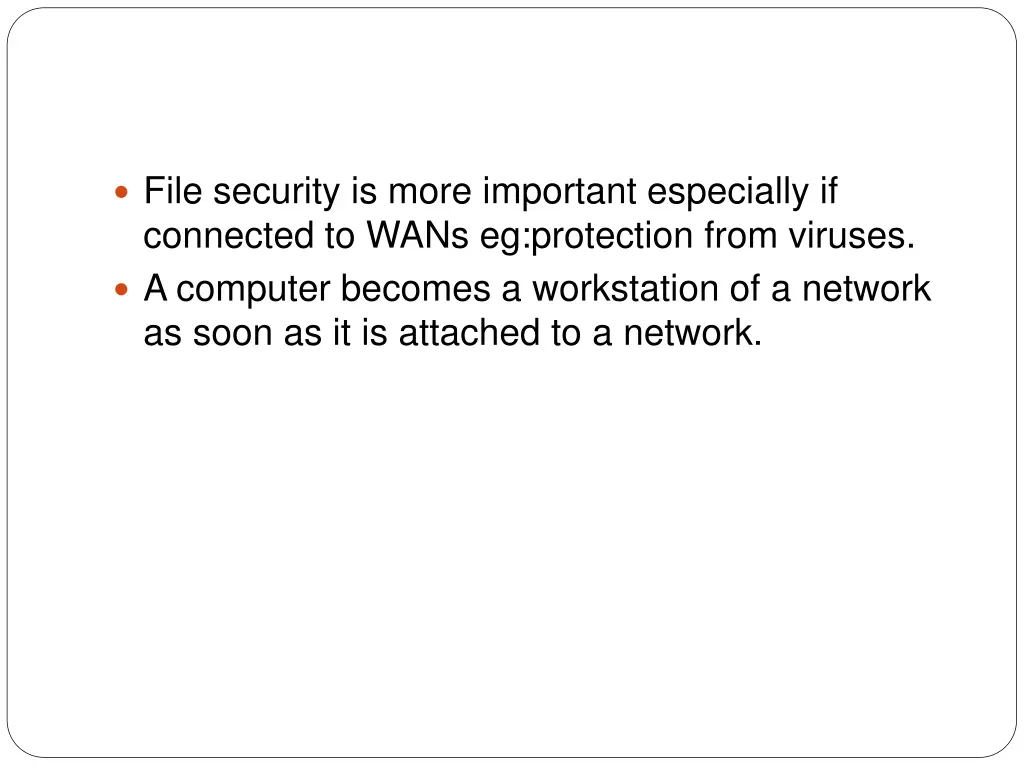 file security is more important especially