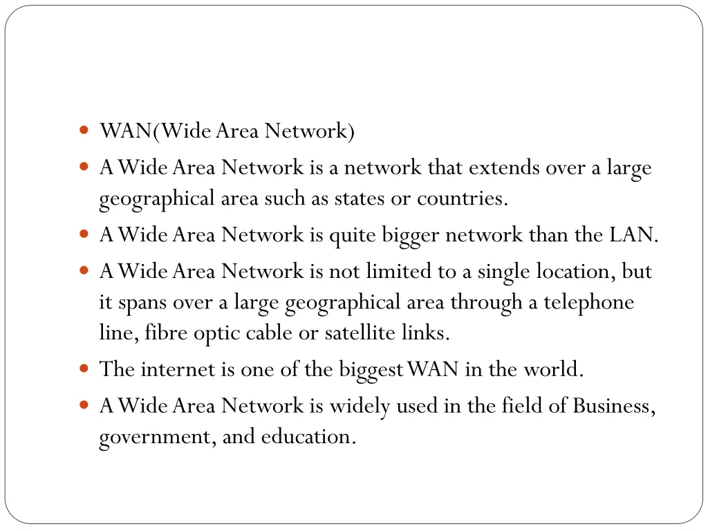 wan wide area network a wide area network