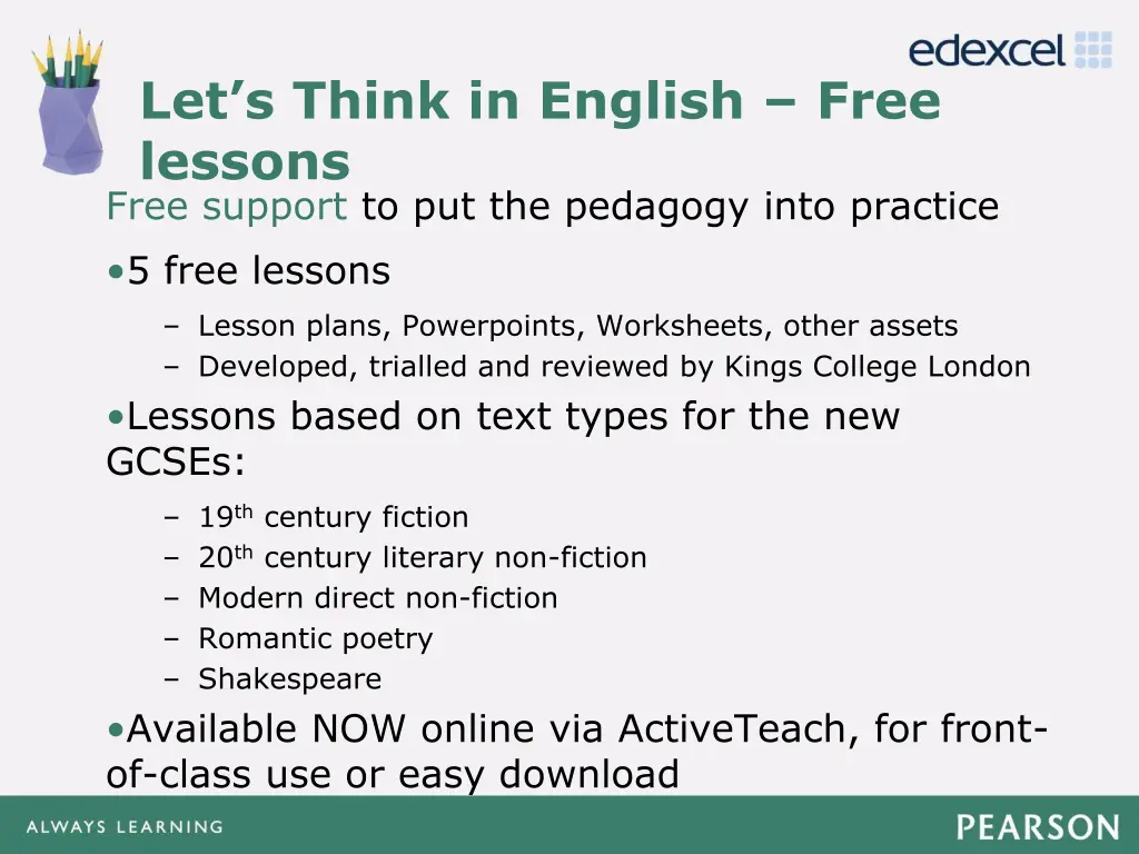 let s think in english free