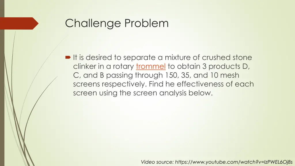 challenge problem