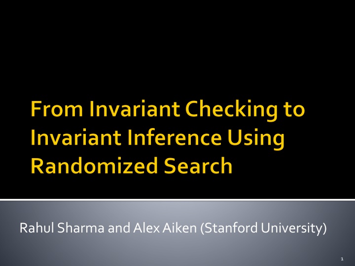 rahul sharma and alex aiken stanford university