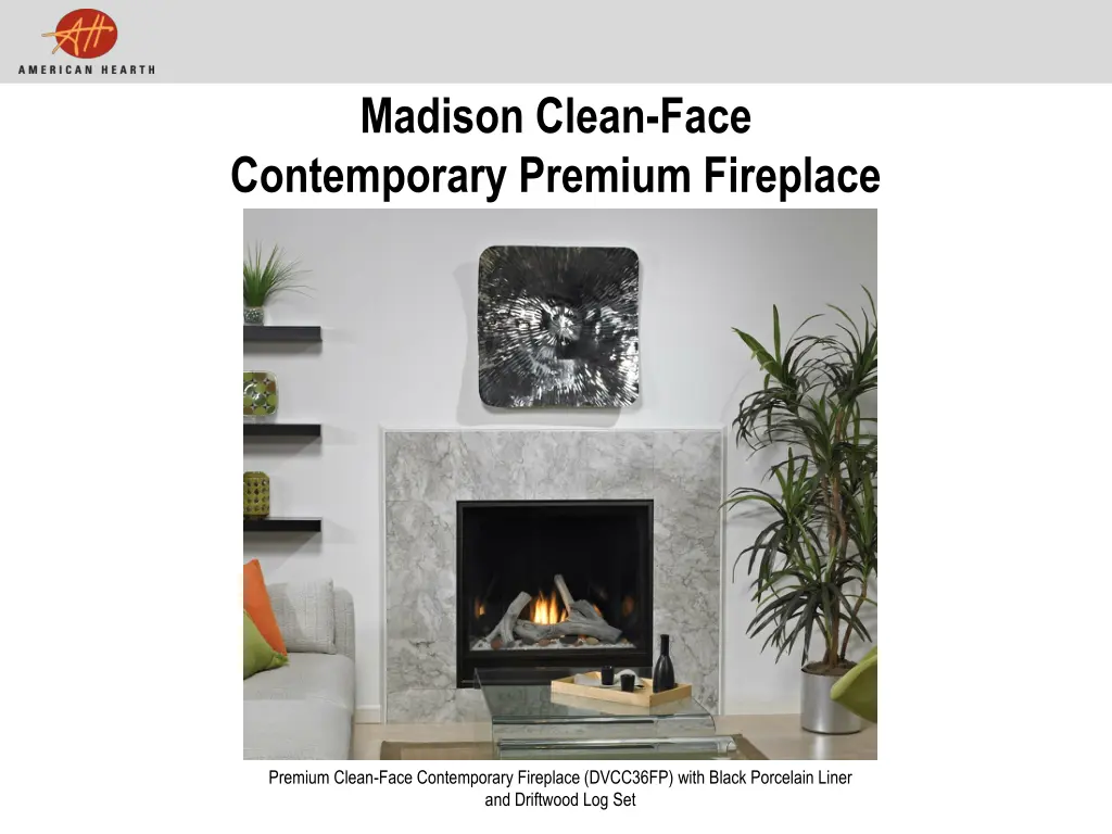 madison clean face contemporary premium fireplace
