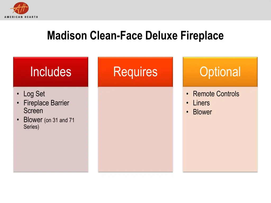 madison clean face deluxe fireplace 2