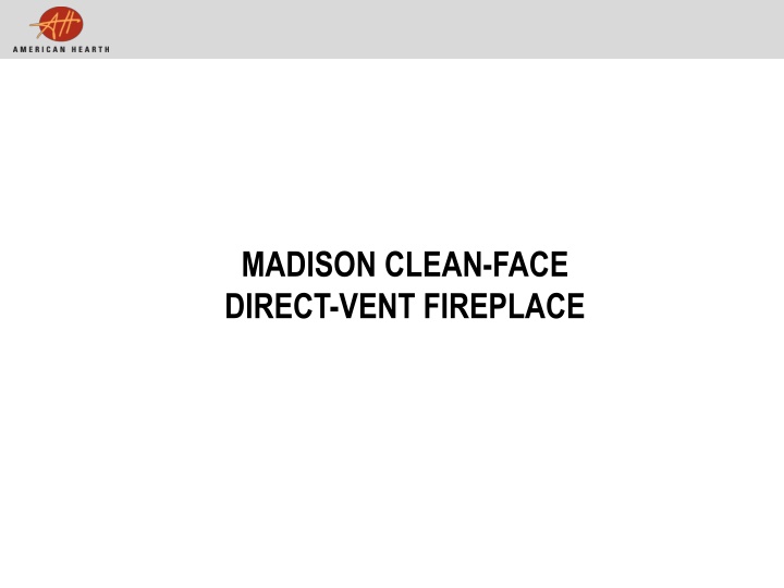 madison clean face direct vent fireplace