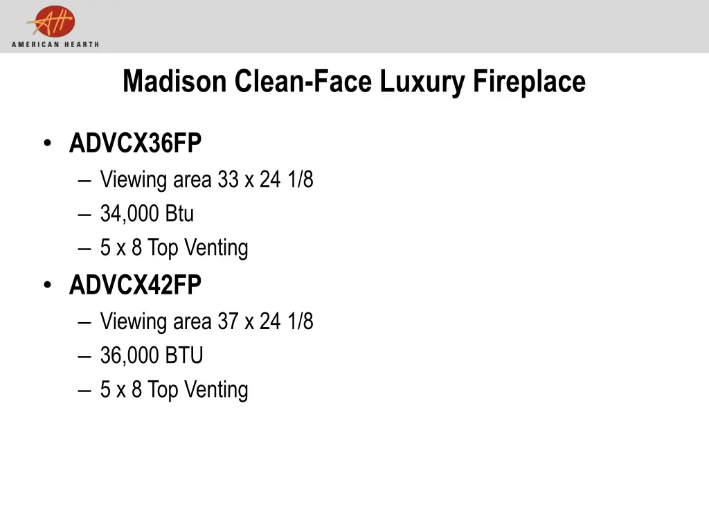 madison clean face luxury fireplace