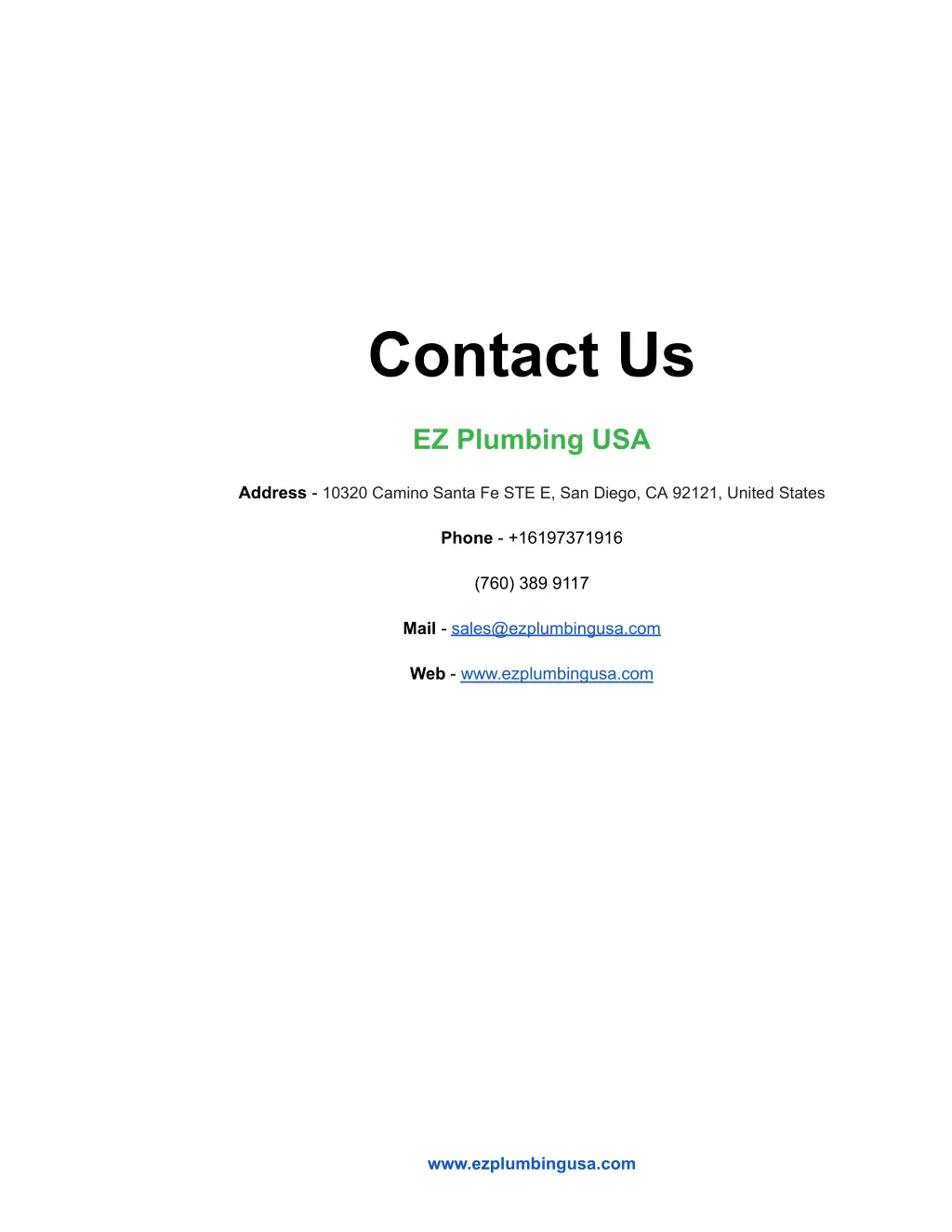 contact us