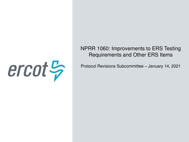 nprr 1060 improvements to ers testing