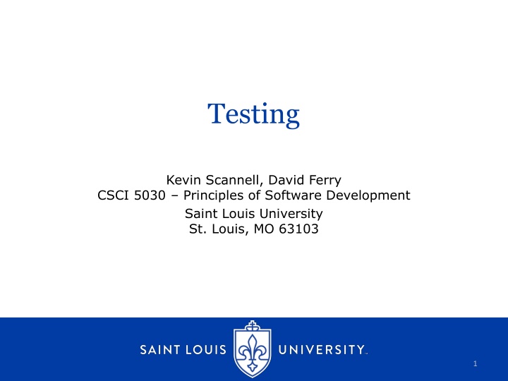 testing