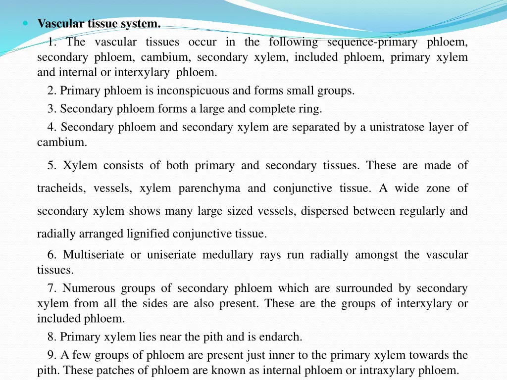 vascular tissue system 1 the vascular tissues