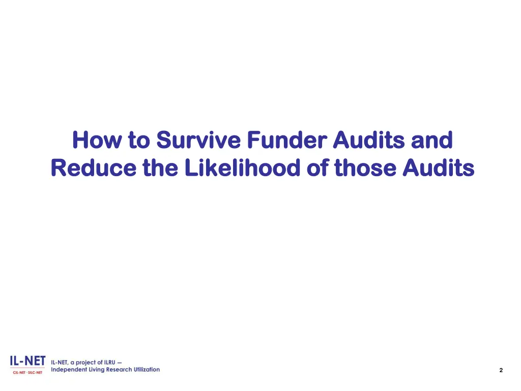 how to how to survive funder audits survive