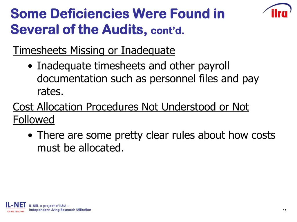 some some deficiencies deficiencies w several
