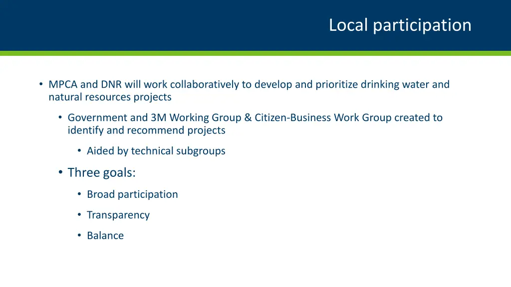 local participation