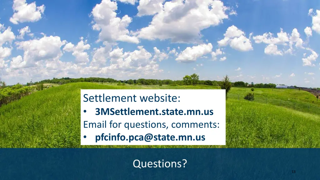 settlement website 3msettlement state mn us email