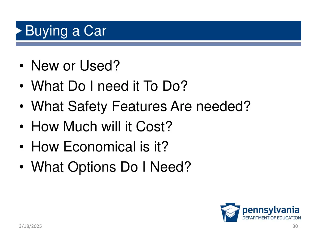 buying a car