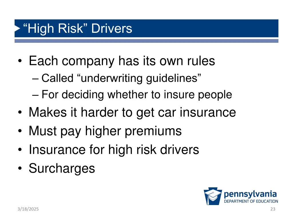 high risk drivers