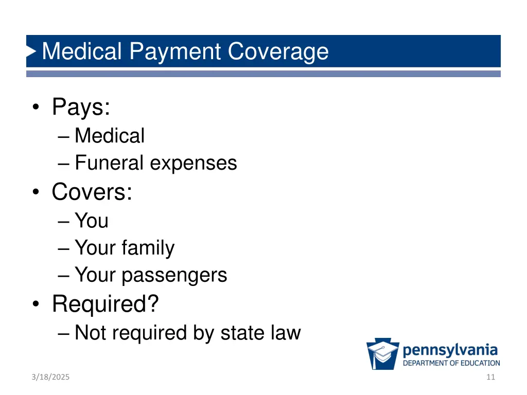 medical payment coverage