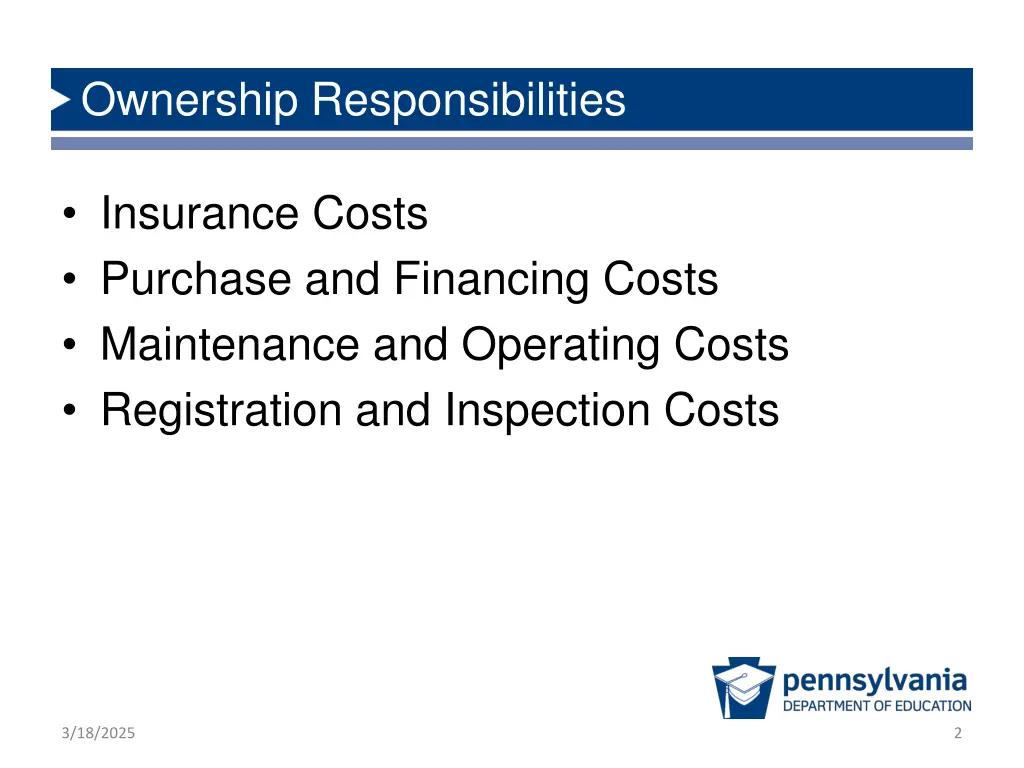 ownership responsibilities