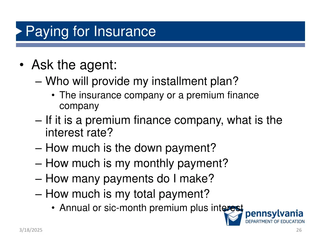 paying for insurance 1