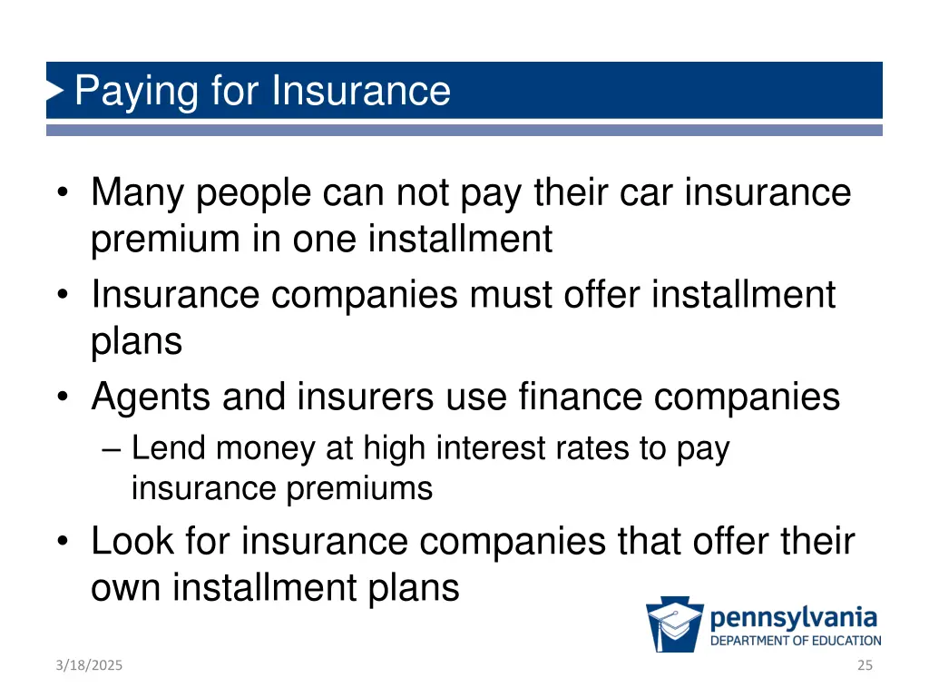 paying for insurance