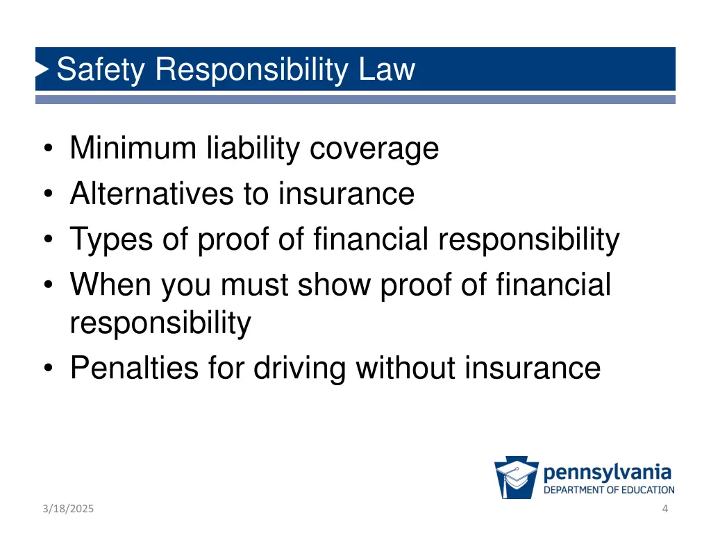 safety responsibility law