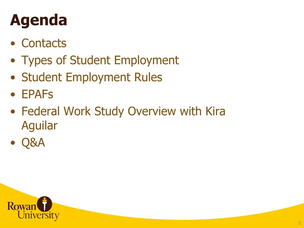 agenda