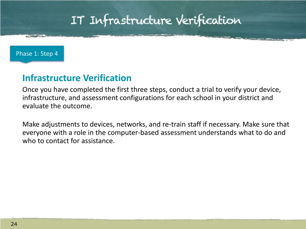 it infrastructure verification