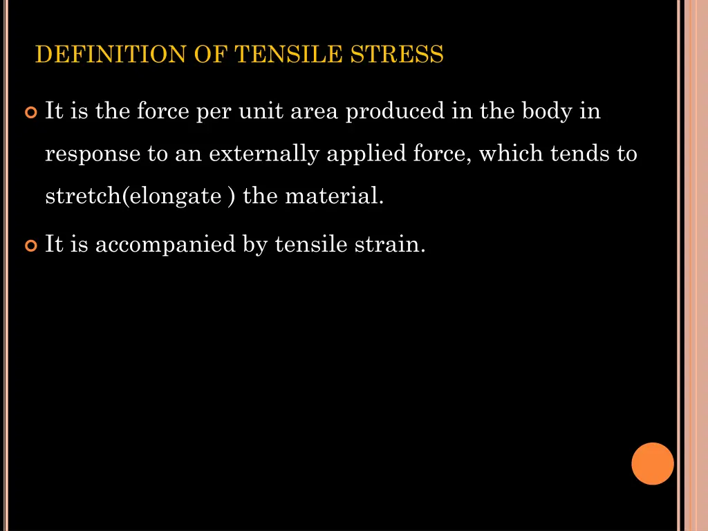 definition of tensile stress