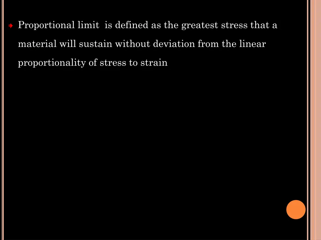 proportional limit is defined as the greatest
