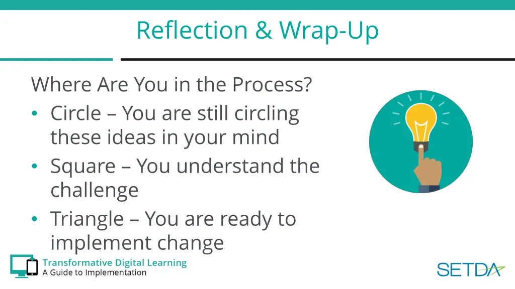 reflection wrap up