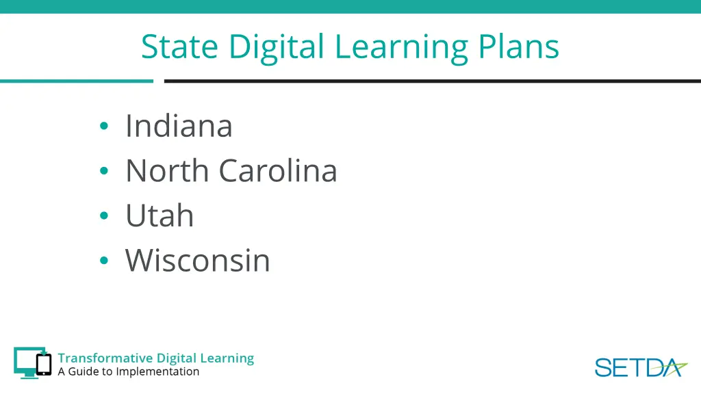 state digital learning plans