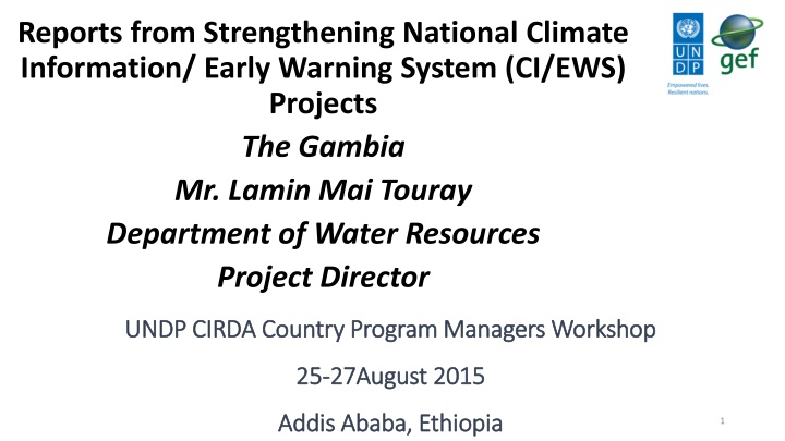 reports from strengthening national climate