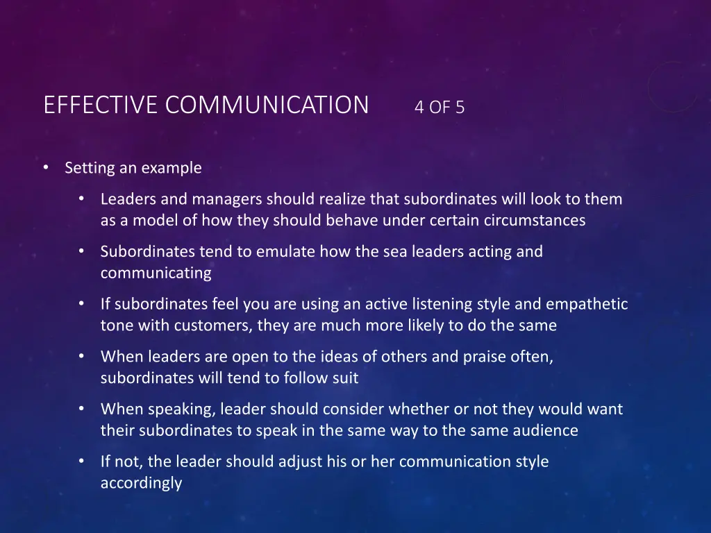 effective communication 4 of 5