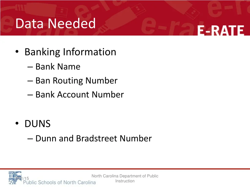 data needed