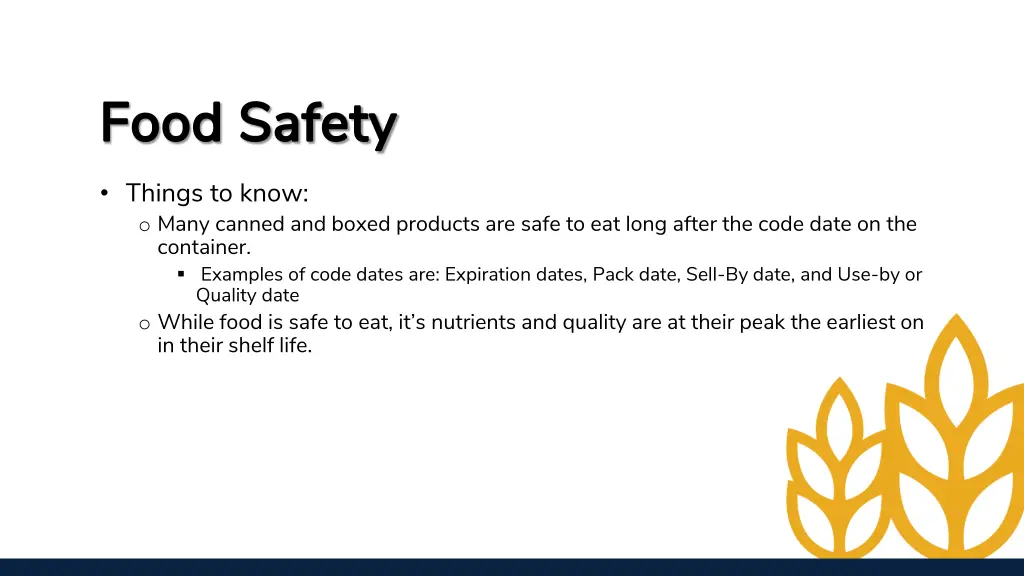 food safety