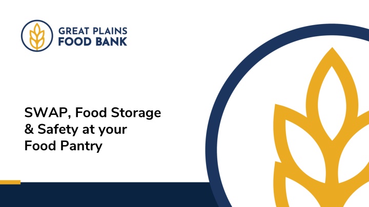 swap food storage safety at your food pantry