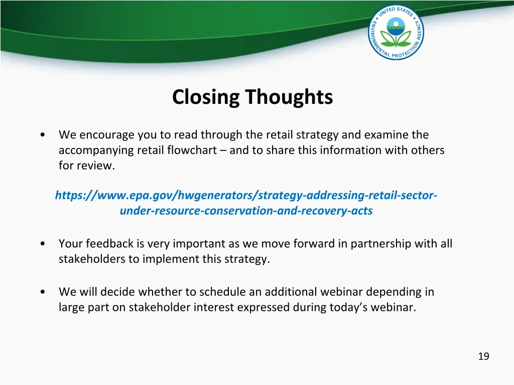 closing thoughts