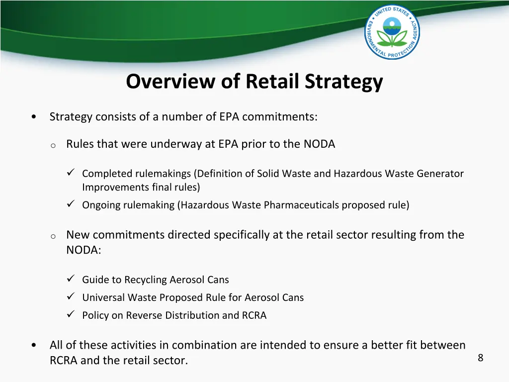 overview of retail strategy