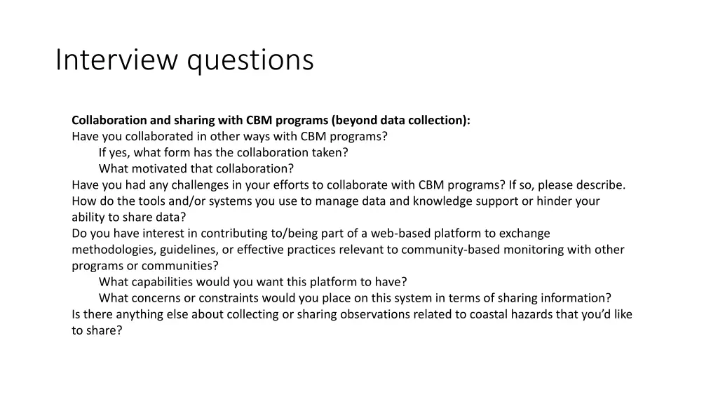 interview questions 2