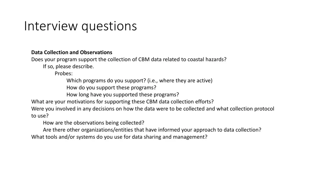 interview questions