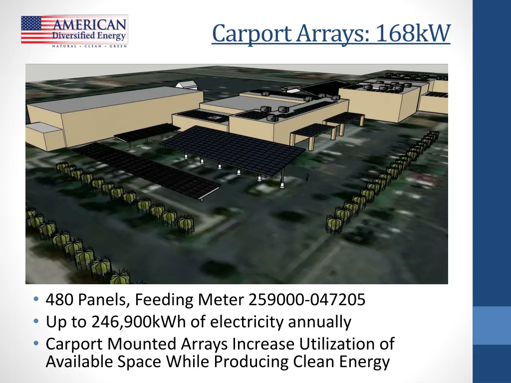 carport arrays 168kw